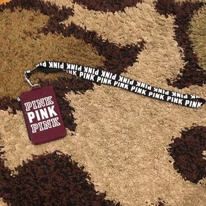 Pink Victoria Secret Lanyard
